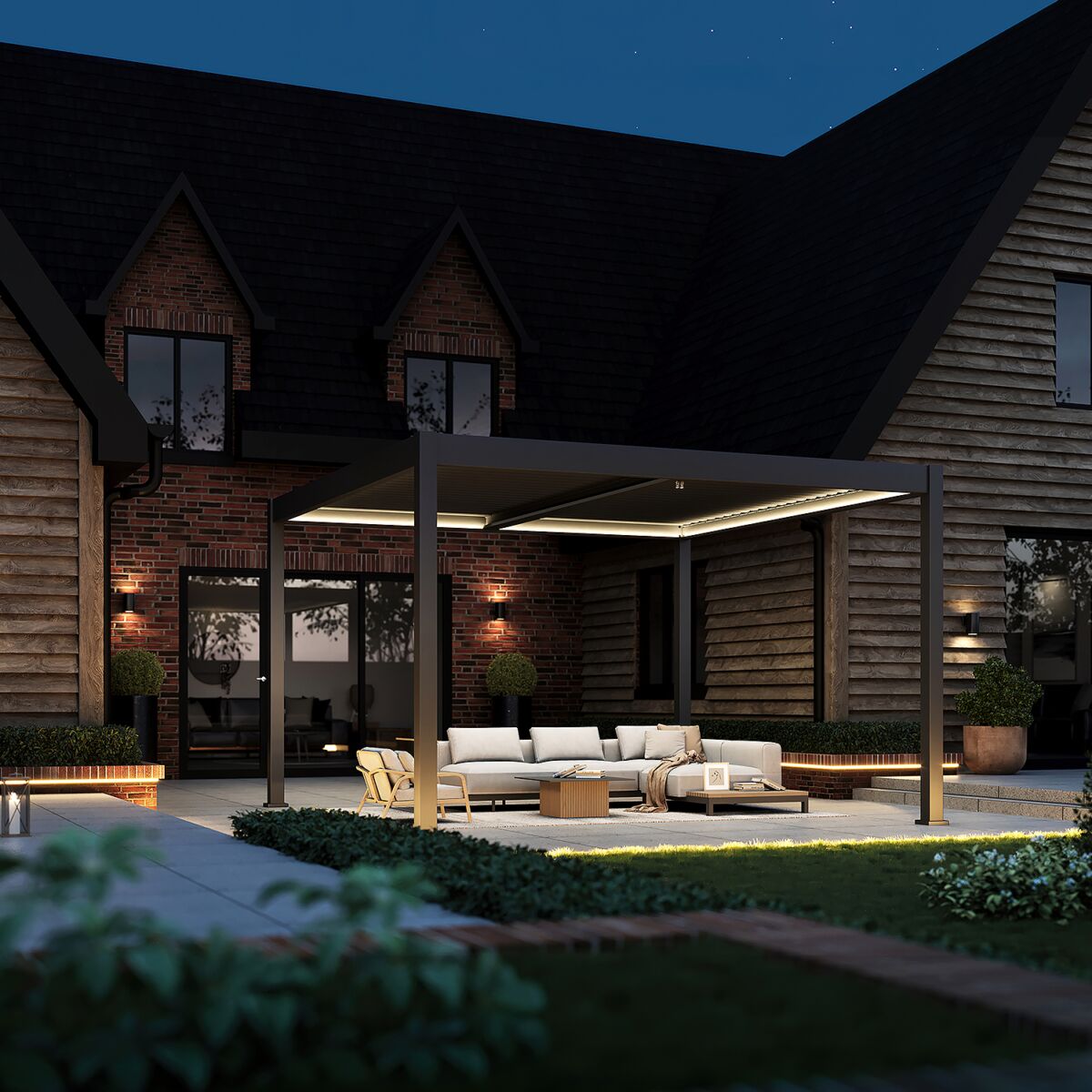 Hygge™ Pergola – 4x4m Pergola With Lighting System